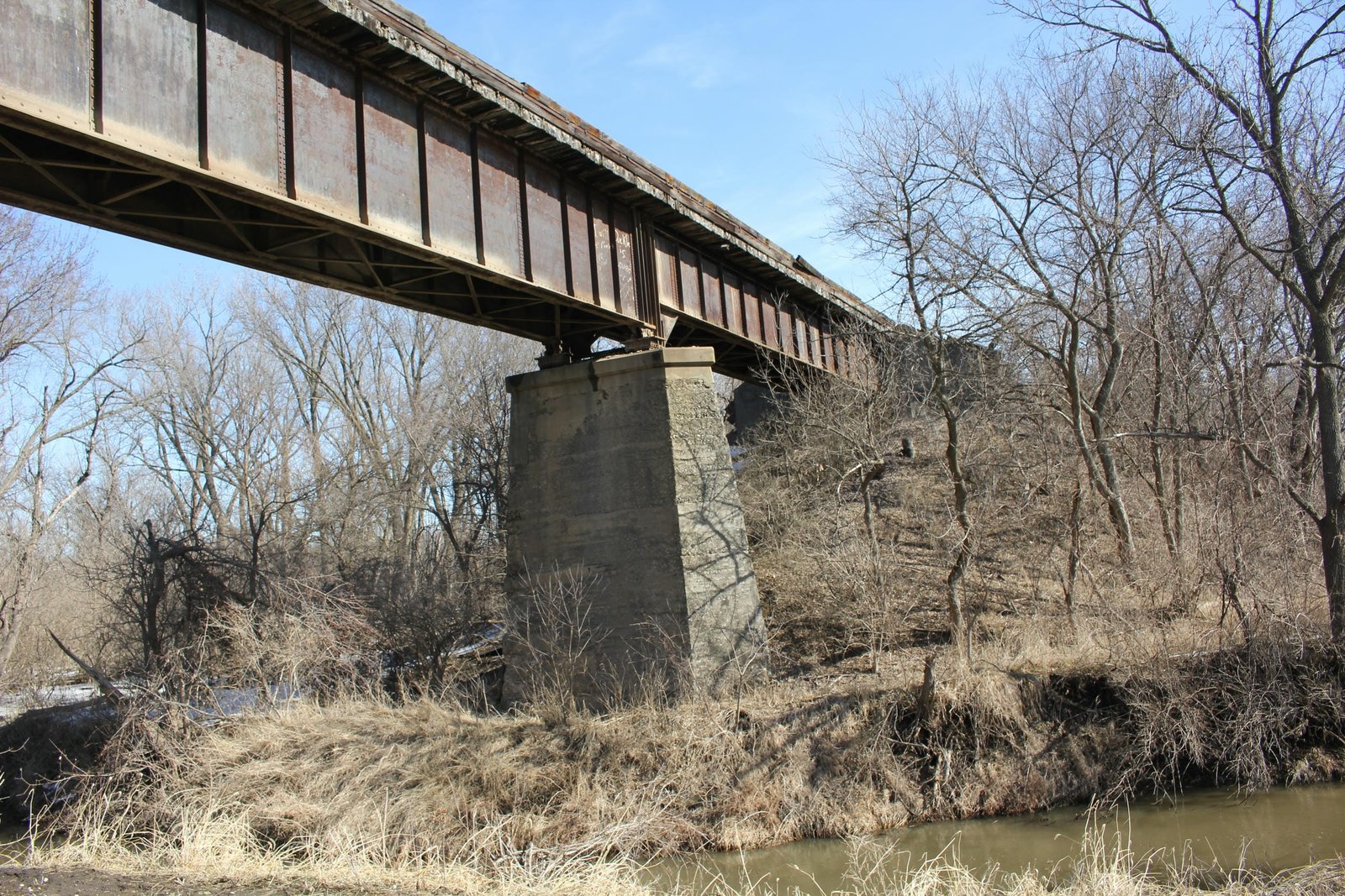 Looking north